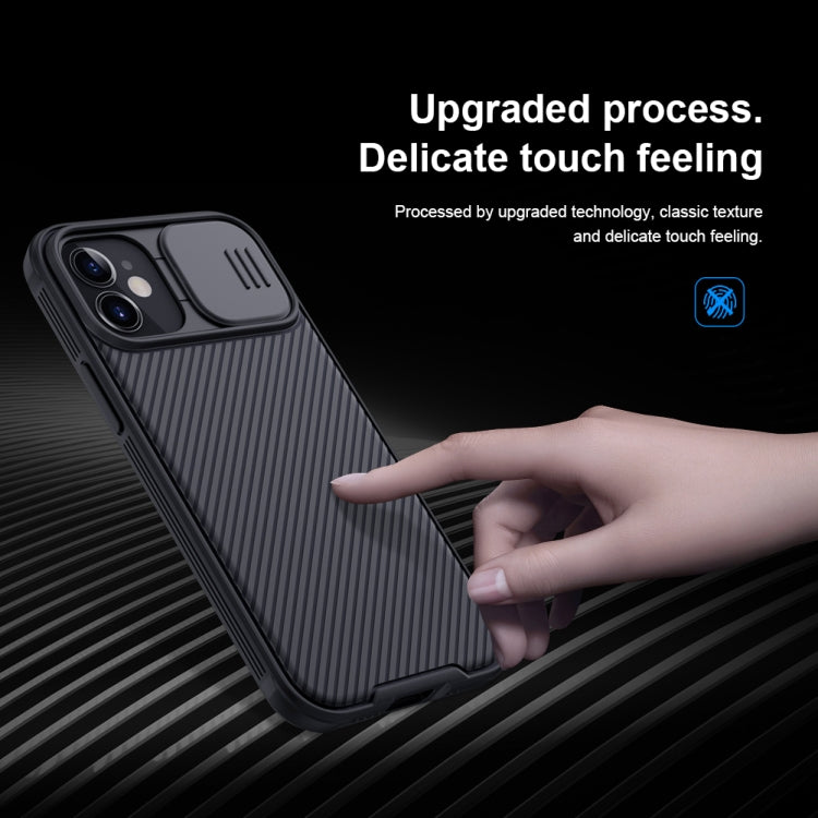 For iPhone 12 mini NILLKIN Black Mirror Pro Series Camshield Full Coverage Dust-proof Scratch Resistant Phone Case(Black) Eurekaonline