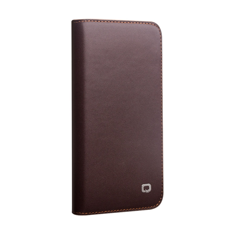 For iPhone 12 mini QIALINO Business Horizontal Flip Leather Case with Holder & Card Slots & Wallet (Brown) Eurekaonline
