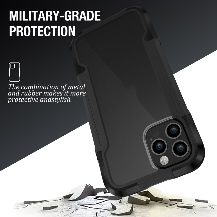 For iPhone 12 mini iPAKY Thunder Series Aluminum alloy Shockproof Protective Case (Black) Eurekaonline