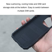 For iPhone 13 FATBEAR Graphene Cooling Shockproof Case(Black) Eurekaonline