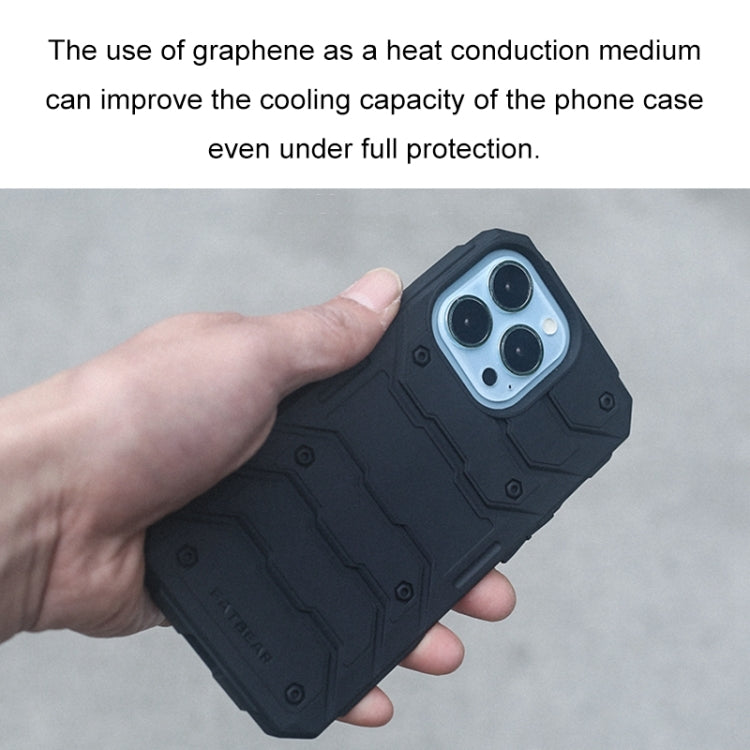 For iPhone 13 FATBEAR Graphene Cooling Shockproof Case(Green) Eurekaonline