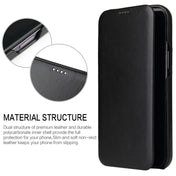 For iPhone 13 Fierre Shann Magnetic Genuine Leather Phone Case(Black) Eurekaonline