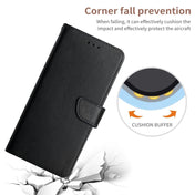 For iPhone 13 Genuine Leather Fingerprint-proof Horizontal Flip Phone Case(Black) Eurekaonline