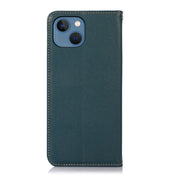 For iPhone 13 KHAZNEH Nappa Top Layer Cowhide Leather Phone Case(Green) Eurekaonline