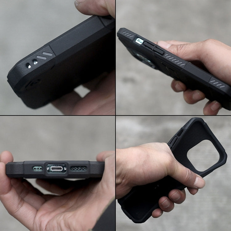 For iPhone 13 Pro FATBEAR Armor Shockproof Cooling Case (Black) Eurekaonline