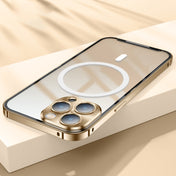 For iPhone 13 Pro MagSafe Frosted Metal Phone Case (Gold) Eurekaonline