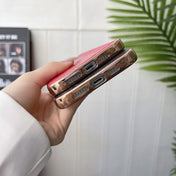 For iPhone 13 Pro Max Genuine Leather Pinshang Series Nano Electroplating Phone Case (Black) Eurekaonline