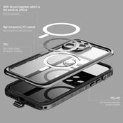 For iPhone 13 Pro Max PC + TPU + PET Shockproof Magsafe Waterproof Phone Case (Black) Eurekaonline