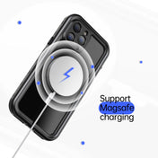 For iPhone 13 Pro Max PC + TPU + PET Shockproof Magsafe Waterproof Phone Case (Black) Eurekaonline