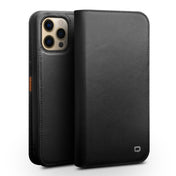 For iPhone 13 Pro Max QIALINO Business Horizontal Flip Leather Case with Holder & Card Slots & Wallet (Black) Eurekaonline