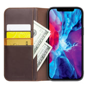 For iPhone 13 Pro Max QIALINO Business Horizontal Flip Leather Case with Holder & Card Slots & Wallet (Brown) Eurekaonline