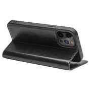 For iPhone 13 Pro Max QIALINO Horizontal Flip Leather Case with Holder & Card Slots & Wallet (Black) Eurekaonline