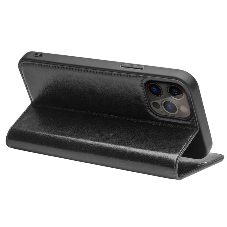 For iPhone 13 Pro Max QIALINO Horizontal Flip Leather Case with Holder & Card Slots & Wallet (Black) Eurekaonline