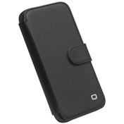 For iPhone 13 Pro Max QIALINO Magnetic Buckle Phone Leather Case with Card Slot (Black) Eurekaonline