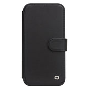 For iPhone 13 Pro Max QIALINO Magnetic Buckle Phone Leather Case with Card Slot (Black) Eurekaonline