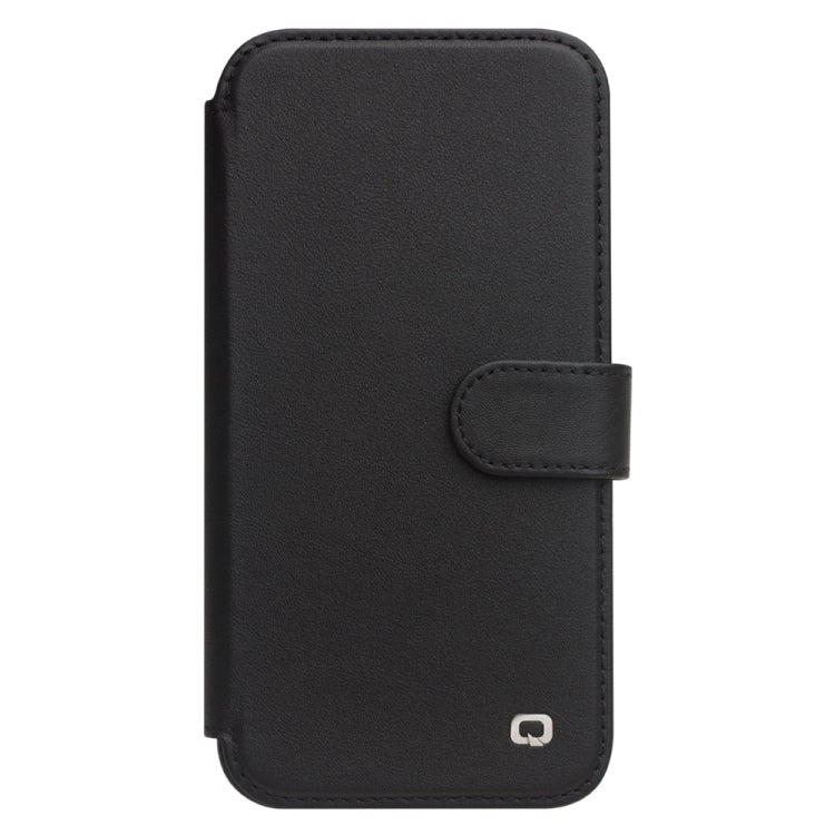 For iPhone 13 Pro QIALINO Magnetic Buckle Phone Leather Case with Card Slot (Black) Eurekaonline