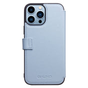 For iPhone 13 Pro QIALINO Magnetic Buckle Phone Leather Case with Card Slot (Sierra Blue) Eurekaonline