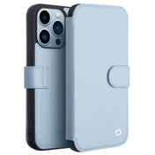 For iPhone 13 Pro QIALINO Magnetic Buckle Phone Leather Case with Card Slot (Sierra Blue) Eurekaonline