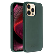 For iPhone 13 Pro QIALINO Nappa Cowhide MagSafe Magnetic Protective Case (Dark Green) Eurekaonline