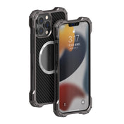 For iPhone 13 Pro R-JUST RJ51 Hollow Shockproof Metal Protective Case (Dark Grey) Eurekaonline