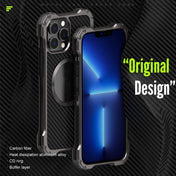 For iPhone 13 Pro R-JUST RJ51 Hollow Shockproof Metal Protective Case (Dark Grey) Eurekaonline
