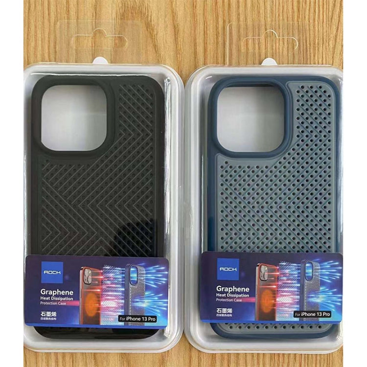 For iPhone 13 Pro ROCK Graphene Heat Dissipation Ultra-thin TPU Case (Blue) Eurekaonline