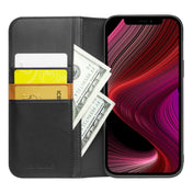 For iPhone 13 QIALINO Business Horizontal Flip Leather Case with Holder & Card Slots & Wallet(Black) Eurekaonline