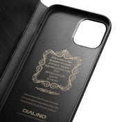 For iPhone 13 QIALINO Horizontal Flip Leather Case with Holder & Card Slots & Wallet(Black) Eurekaonline