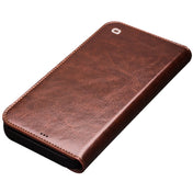 For iPhone 13 QIALINO Horizontal Flip Leather Case with Holder & Card Slots & Wallet(Brown) Eurekaonline