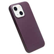 For iPhone 13 QIALINO Nappa Cowhide MagSafe Magnetic Protective Case(Purple Crystal) Eurekaonline