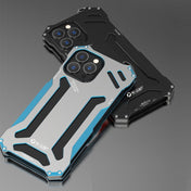 For iPhone 13 R-JUST Shockproof Armor Metal Protective Case(Black) Eurekaonline