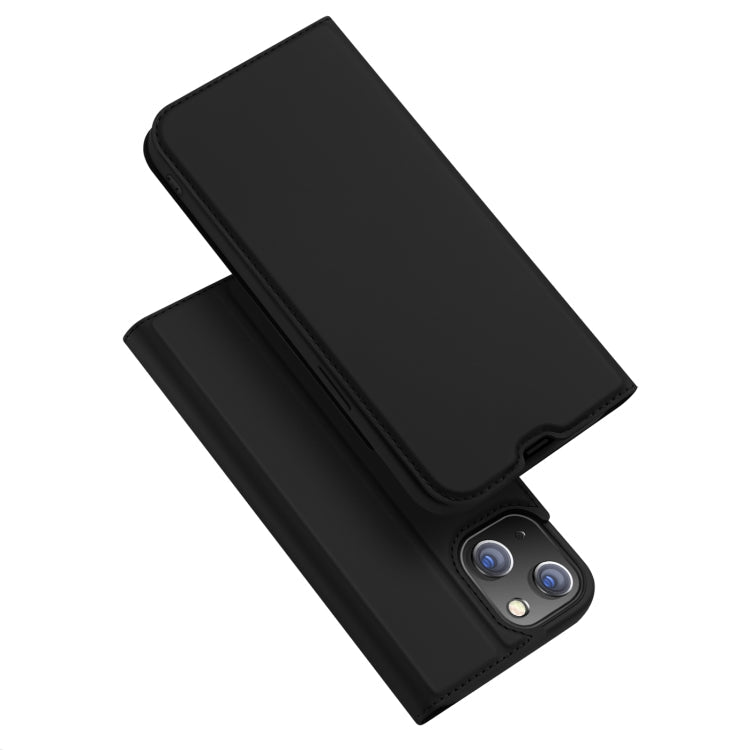 For iPhone 14/13 DUX DUCIS Skin Pro Series Shockproof Horizontal Flip Leather Phone Case (Black) Eurekaonline