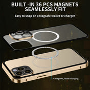 For iPhone 14 360 Full Body Magnetic Frosted Magsafe Phone Case(Gold) Eurekaonline