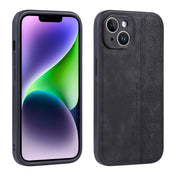 For iPhone 14 AZNS 3D Embossed Skin Feel Phone Case(Black) Eurekaonline