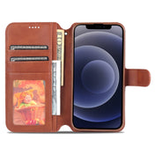 For iPhone 14 AZNS Calf Texture Flip Leather Phone Case (Brown) Eurekaonline