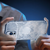 For iPhone 14 Aluminum Alloy Magsafe Magnetic Cooling Phone Case (Sierra Blue) Eurekaonline