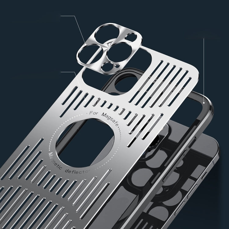 For iPhone 14 Aluminum Alloy Magsafe Magnetic Cooling Phone Case (Sierra Blue) Eurekaonline