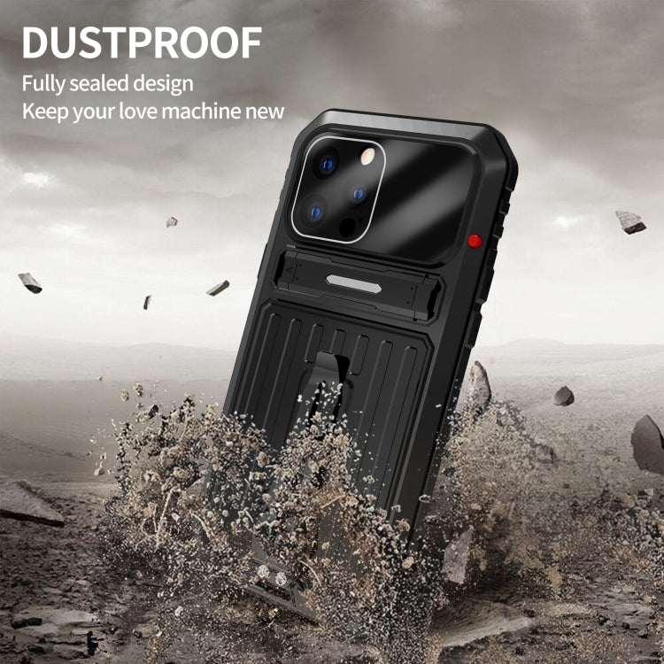 For iPhone 14 Armor Shockproof Splash-proof Dust-proof Phone Case (Black) Eurekaonline