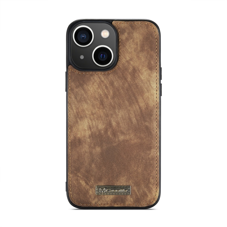 For iPhone 14 CaseMe 008 Detachable Multifunctional Leather Phone Case(Brown) Eurekaonline