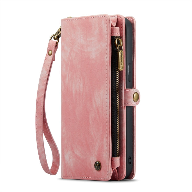 For iPhone 14 CaseMe 008 Detachable Multifunctional Leather Phone Case(Pink) Eurekaonline