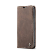 For iPhone 14 CaseMe-013 Multifunctional Retro Frosted Leather Phone Case (Coffee) Eurekaonline