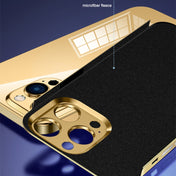 For iPhone 14 Colorful Stainless Steel Phone Case(Gold) Eurekaonline