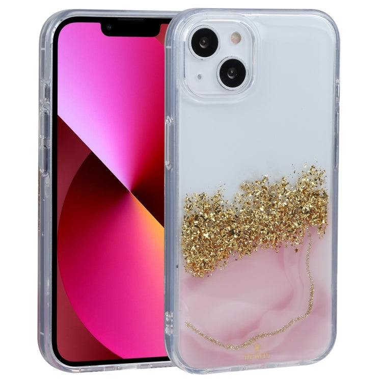 For iPhone 14 DFANS DESIGN Dual-color Starlight Shining Phone Case (Pink) Eurekaonline