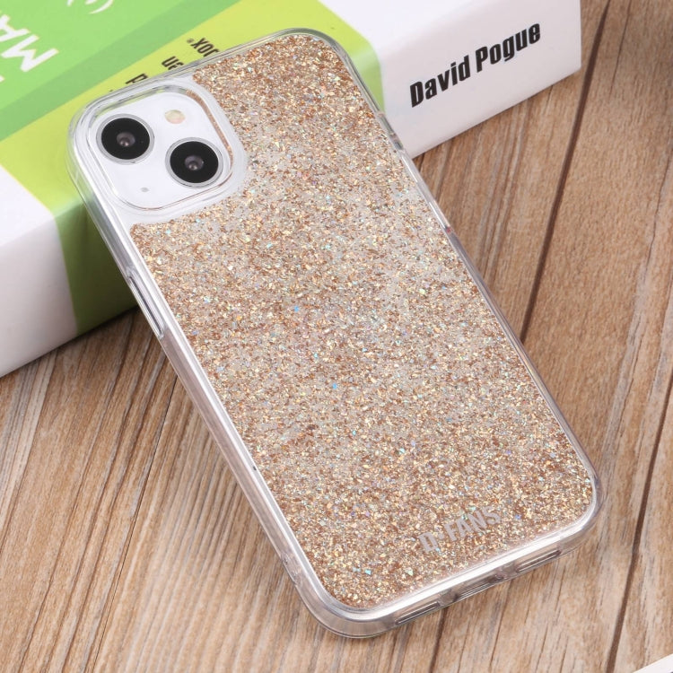 For iPhone 14 DFANS DESIGN Starry Sky Epoxy Phone Case (Gold) Eurekaonline