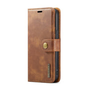 For iPhone 14 DG.MING Crazy Horse Texture Detachable Magnetic Leather Case(Brown) Eurekaonline