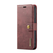 For iPhone 14 DG.MING Crazy Horse Texture Detachable Magnetic Leather Case(Red) Eurekaonline