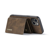 For iPhone 14 DG.MING M1 Series 3-Fold Multi Card Wallet Leather Case(Coffee) Eurekaonline