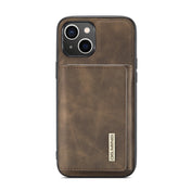For iPhone 14 DG.MING M1 Series 3-Fold Multi Card Wallet Leather Case(Coffee) Eurekaonline