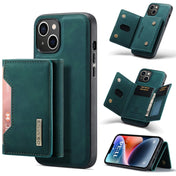 For iPhone 14 DG.MING M2 Series 3-Fold Card Bag Magnetic Leather Case(Green) Eurekaonline