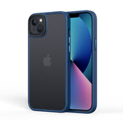For iPhone 14 Frosted Back Shockproof Phone Case (Blue) Eurekaonline